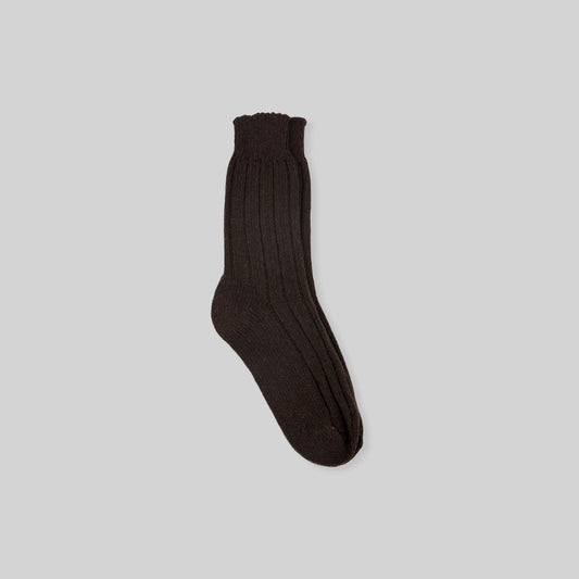 Wool Socks - Brown