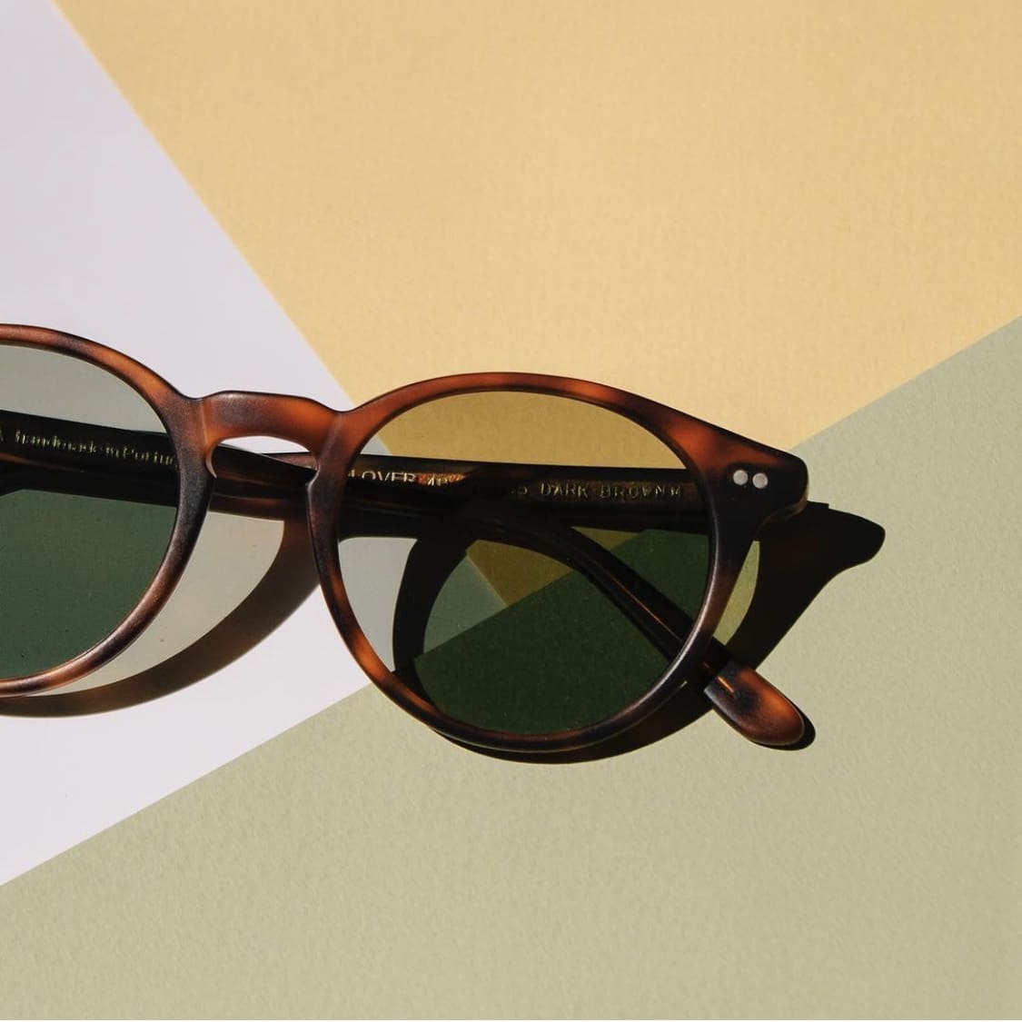 óculos sol Goldlover Dark Brown da marca FORA handmade in Portugal